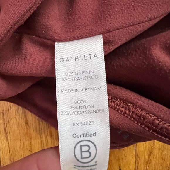 Athleta Leggings Womens Small Stash Pocket Salutation Crop - Picture 6 of 10